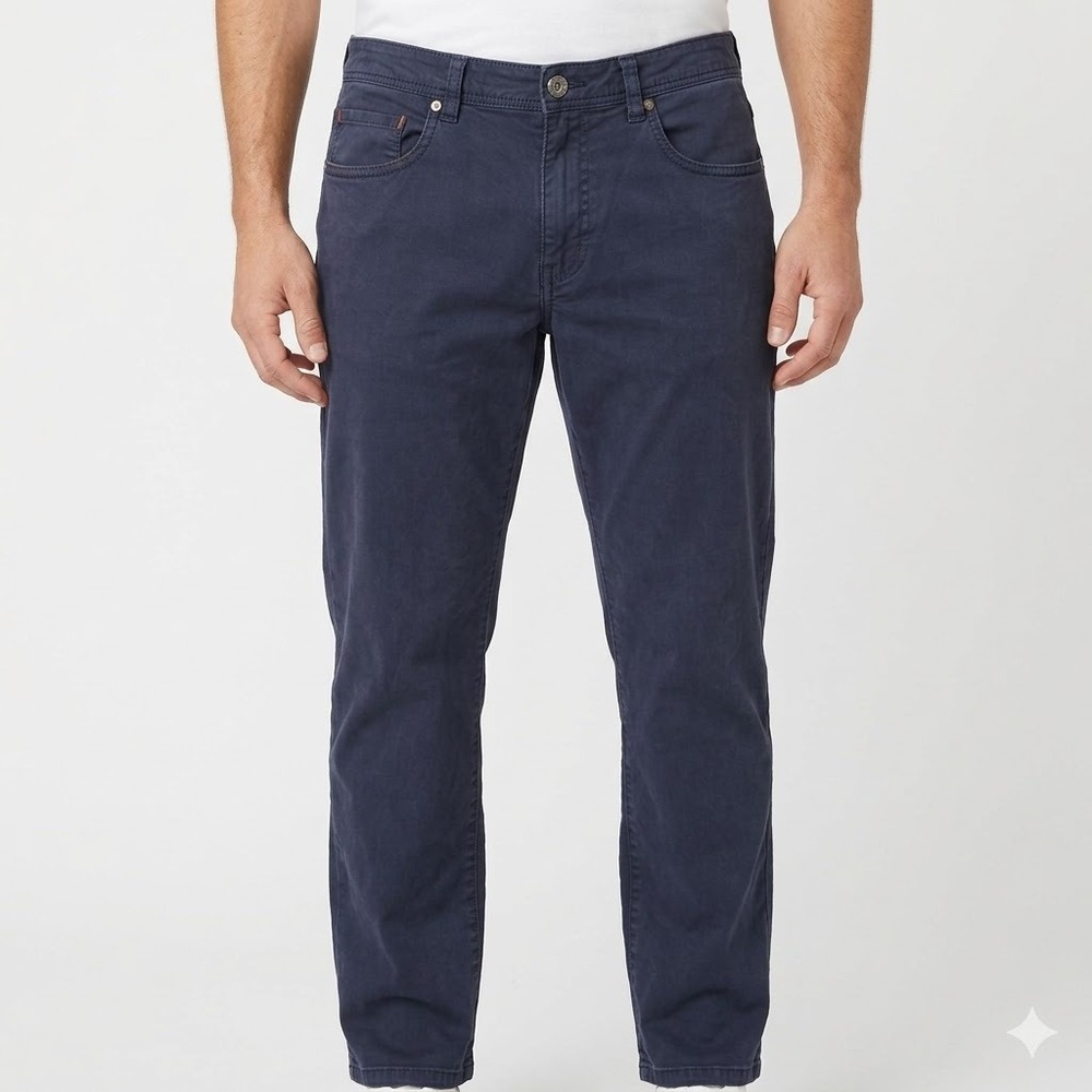Tommy Bahama Boracay Pima Cotton Modal Chino Pants Men 32x30 Navy Blue‎
